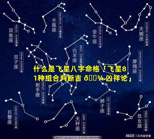 什么是飞星八字命格「飞星81种组合判断吉 🌾 凶祥论」